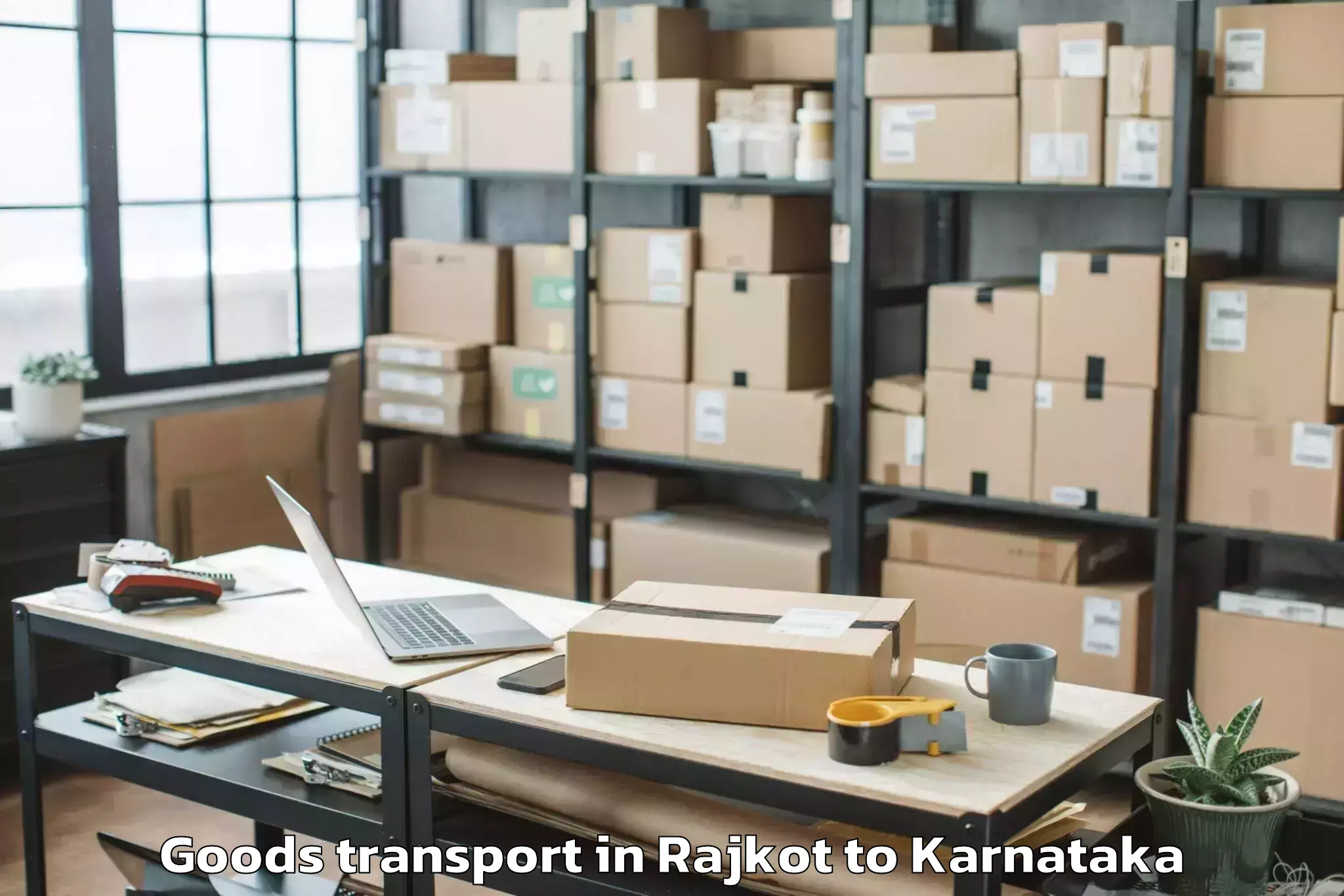 Book Rajkot to Shiralakoppa Goods Transport